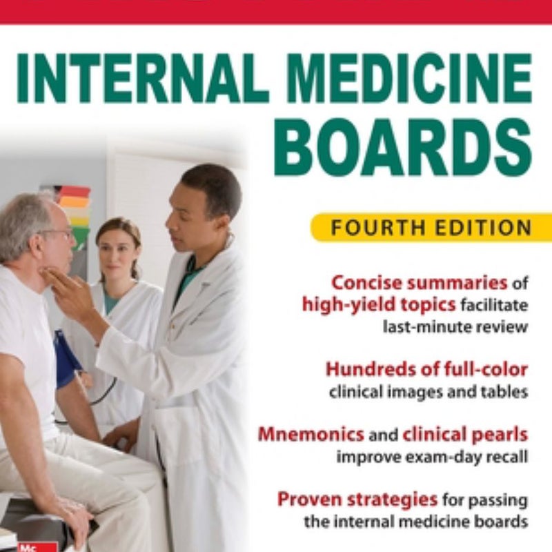 First Aid for the Internal Medicine Boards, Fourth Edition