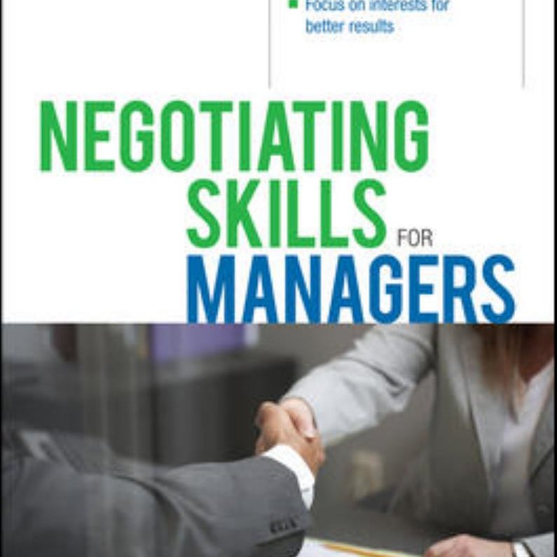 Negotiating Skills for Managers