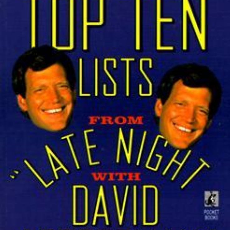 New Late Night Top 10 Lists