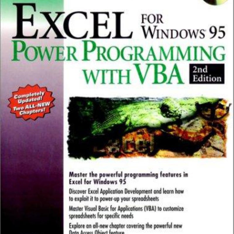 Excel for Windows 95 Power Programming Tech by John Walkenbach
