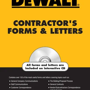 DEWALT Contractor's Forms and Letters