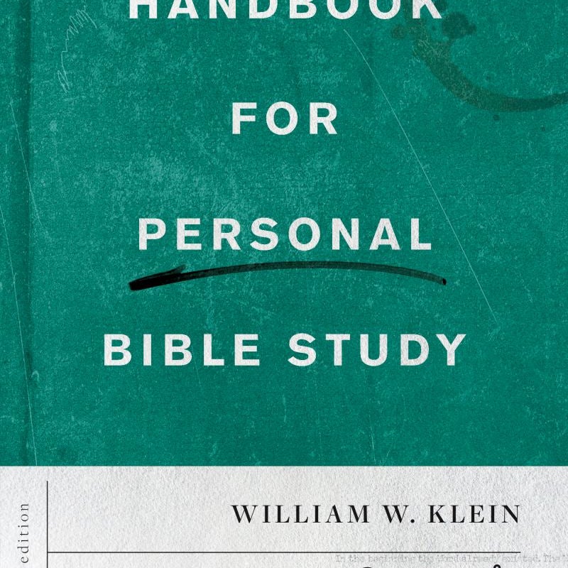 Handbook for Personal Bible Study Second Edition