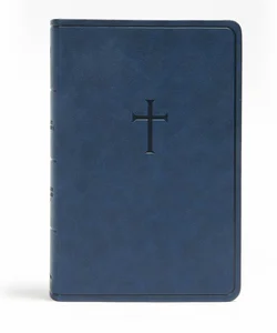 CSB Everyday Study Bible, Navy Cross LeatherTouch