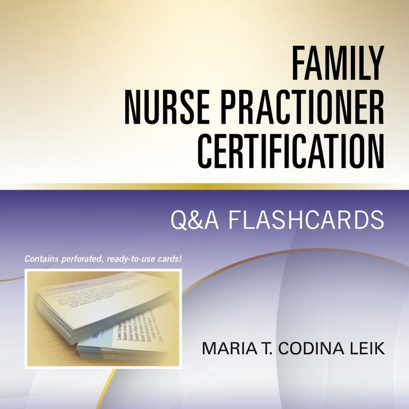 Family Nurse Practitioner Certification Q&a Flashcards