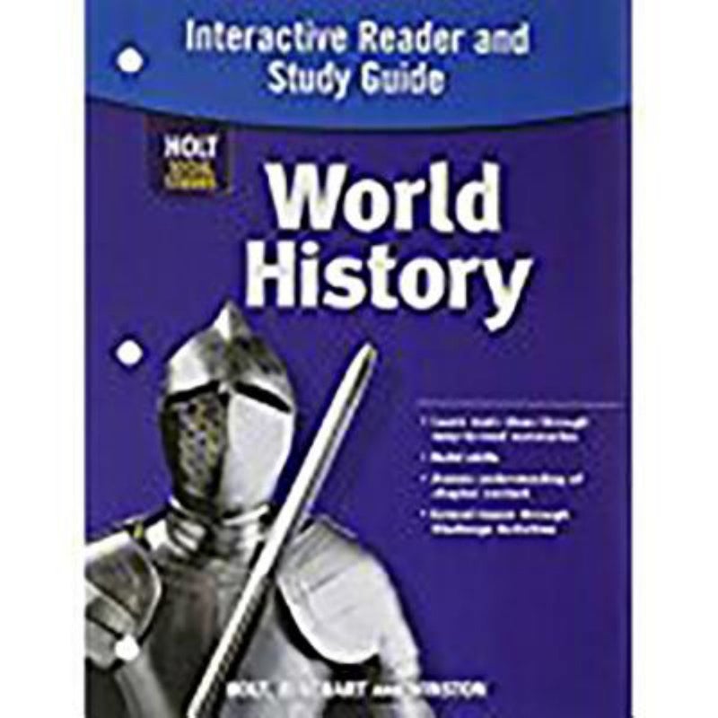 Holt World History by HOLT, RINEHART AND WINSTON