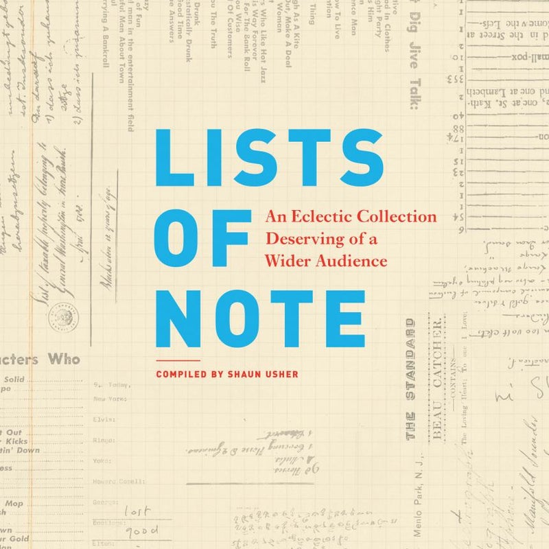 Lists of Note