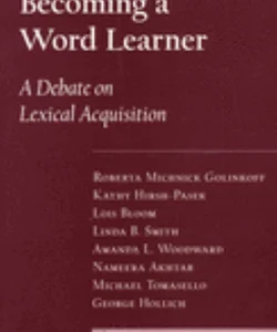 Becoming a Word Learner