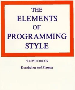 The Elements of Programming Style