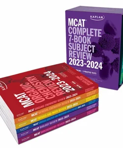 MCAT Complete 7-Book Subject Review 2023-2024, Set Includes Books, Online Prep, 3 Practice Tests