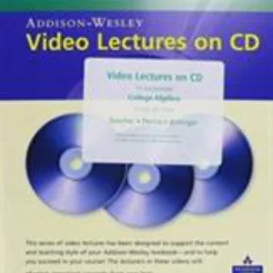 Video Lectures on CD with Optional Captioning for College Algebra