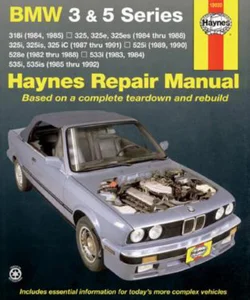 BMW 3 and 5 Series 1982 Thru 1992 Haynes Repair Manual