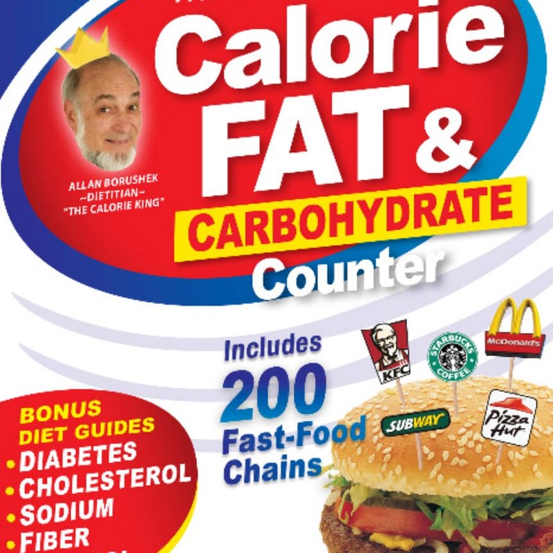 The CalorieKing Calorie, Fat and Carbohydrate Counter 2018