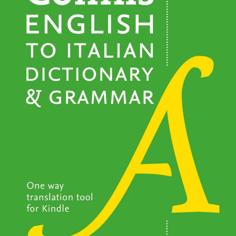 English to Italian (One Way) Dictionary and Grammar