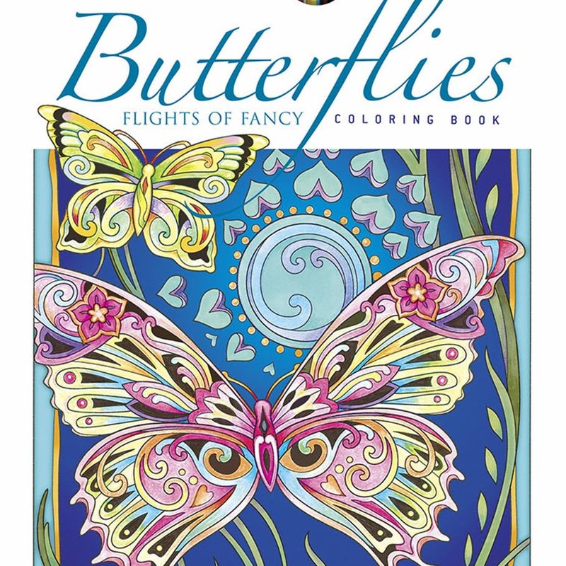 Creative Haven Butterflies Flights of Fancy Coloring Book