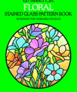 Floral Stained Glass Pattern Book