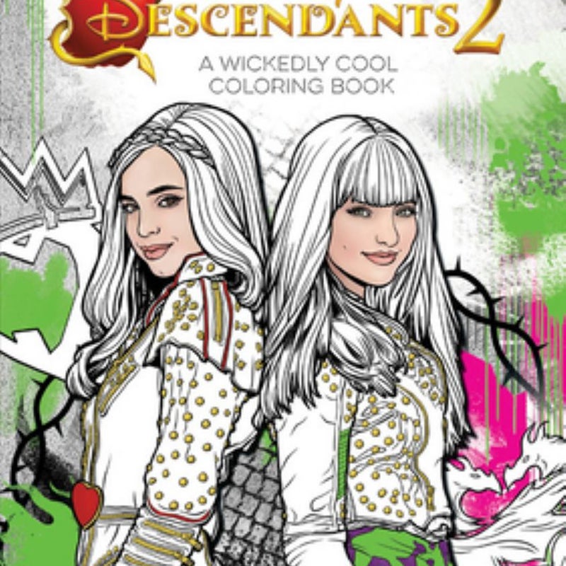 Descendants 2 a Wickedly Cool Coloring Book