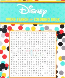 Disney Word Search and Coloring Book