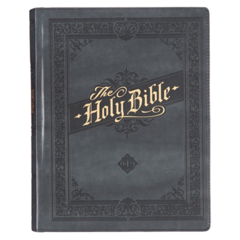 KJV Note-Taking Bible LP Faux Leather HC, Gray