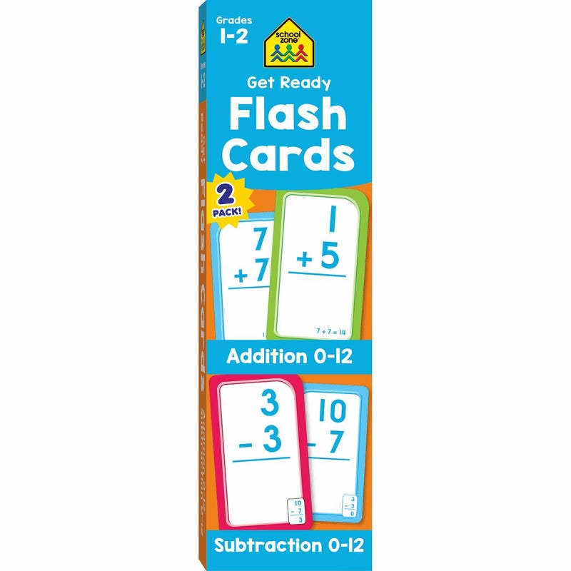 School Zone Get Ready Addition and Subtraction 2-Pack Flash Cards