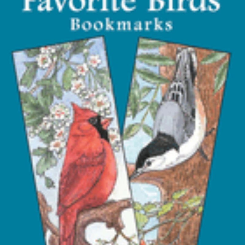 Twelve Favorite Birds Bookmarks