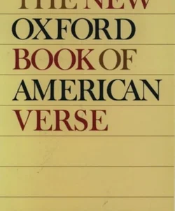 The New Oxford Book of American Verse