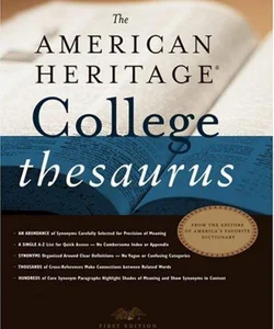 The American Heritage College Thesaurus