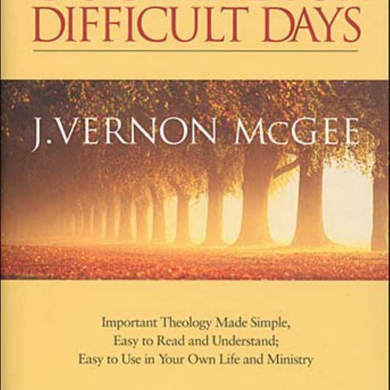 Doctrine for Difficult Days