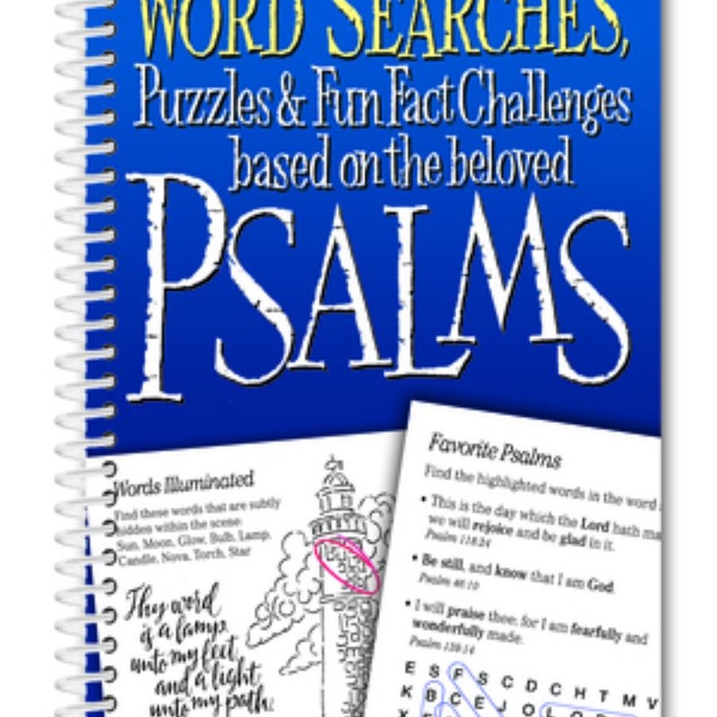 Word Searches, Puzzles & Fun Facts Based on the Beloved Psalms