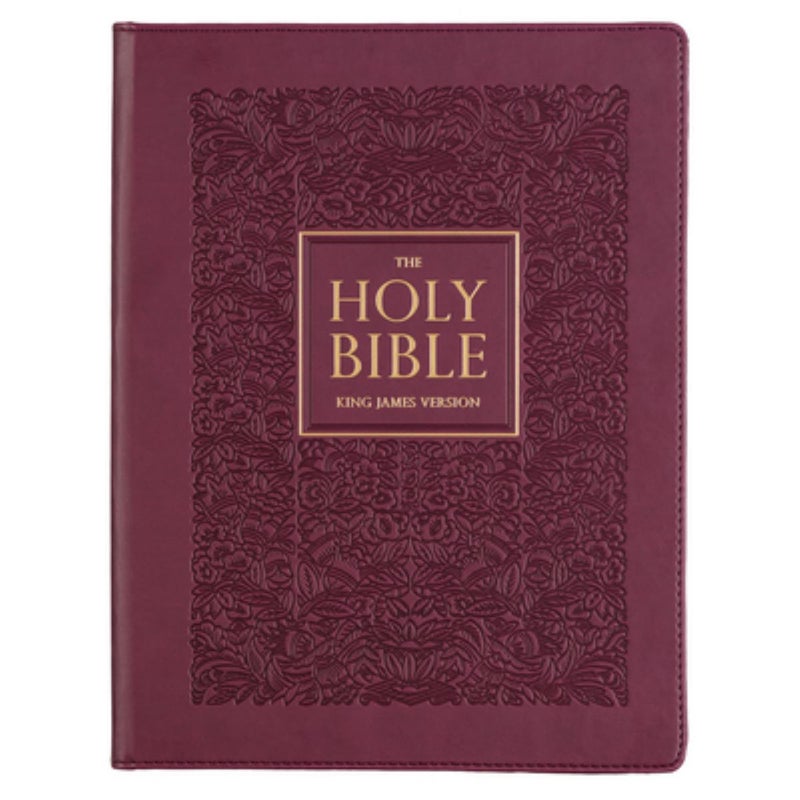 KJV Note-Taking Bible LP Faux Leather HC, Plum