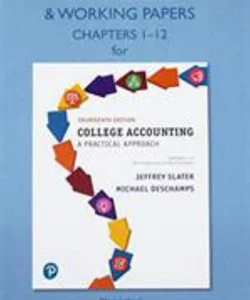Study Guide and Working Papers for College Accounting