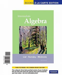 Intermediate Algebra, Books a la Carte Edition