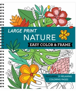 Large Print Easy Color & Frame - Nature