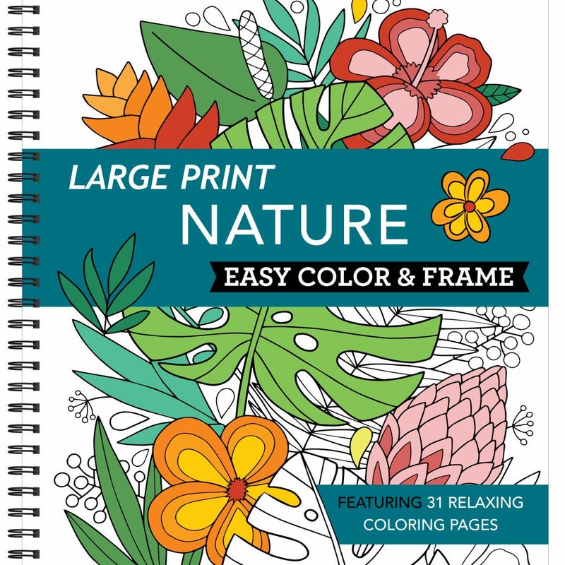 Large Print Easy Color & Frame - Nature