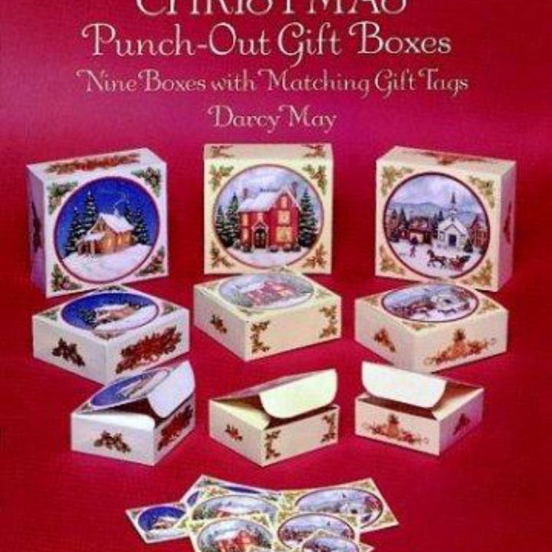 Traditional Christmas Punch-Out Gift Boxes