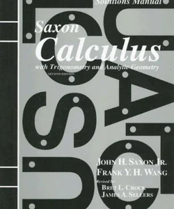 Saxon Calculus with Trigonometry and Analytic Geometry