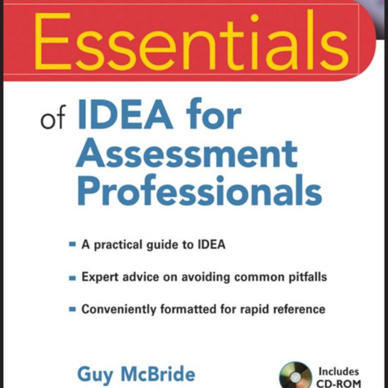 Essentials of IDEA for Assessment Professionals