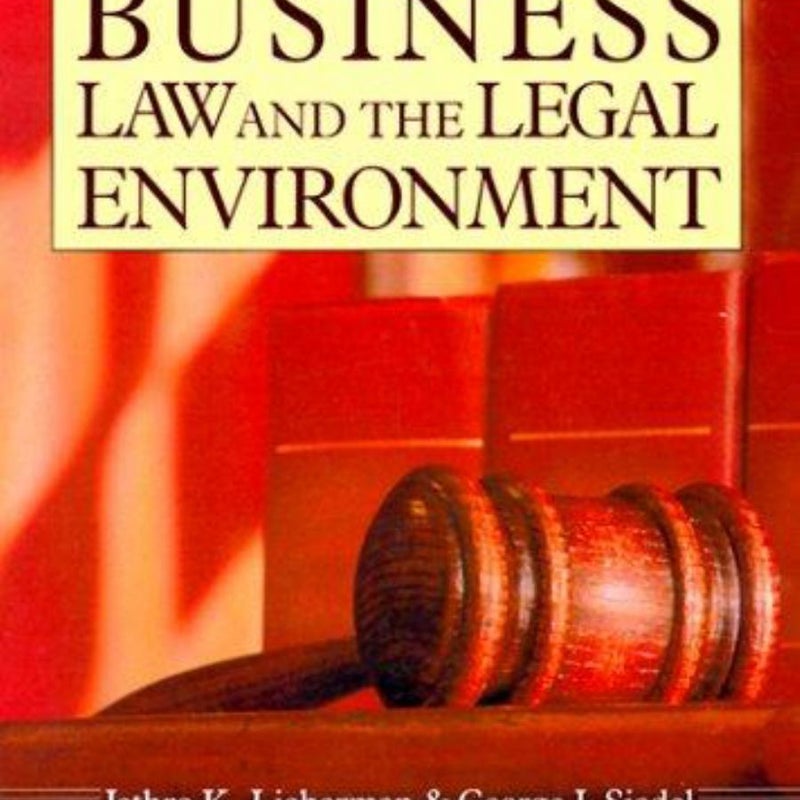 Business Law and the Legal Environment