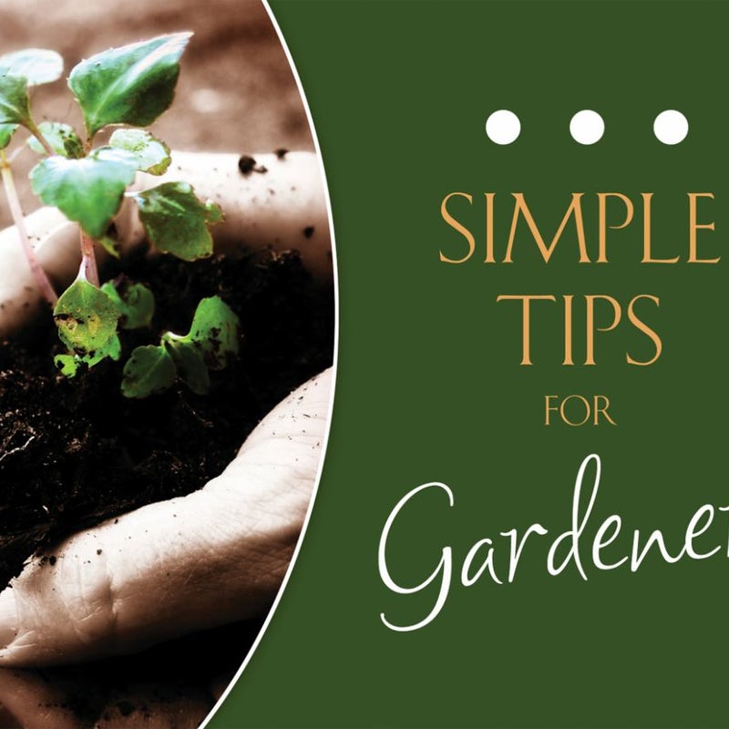 Simple Tips for Gardeners