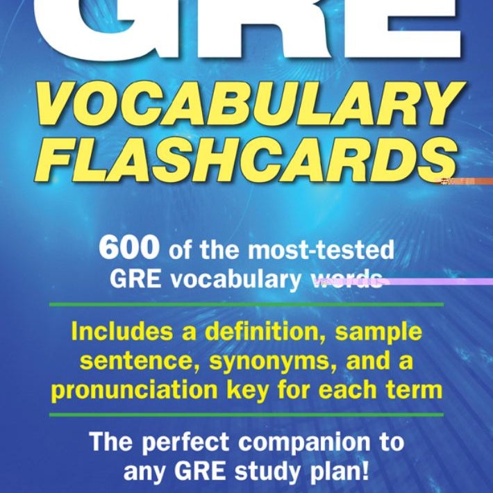 GRE Vocabulary Flash Cards