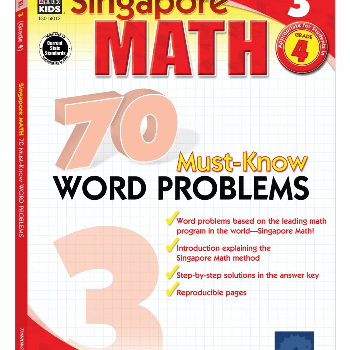 70 Must-Know Word Problems, Level 3 by School Specialty Publishing Staff