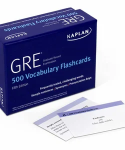 GRE Vocabulary Flashcards + Online Access to Review Your Cards, a Practice Test, and Video Tutorials