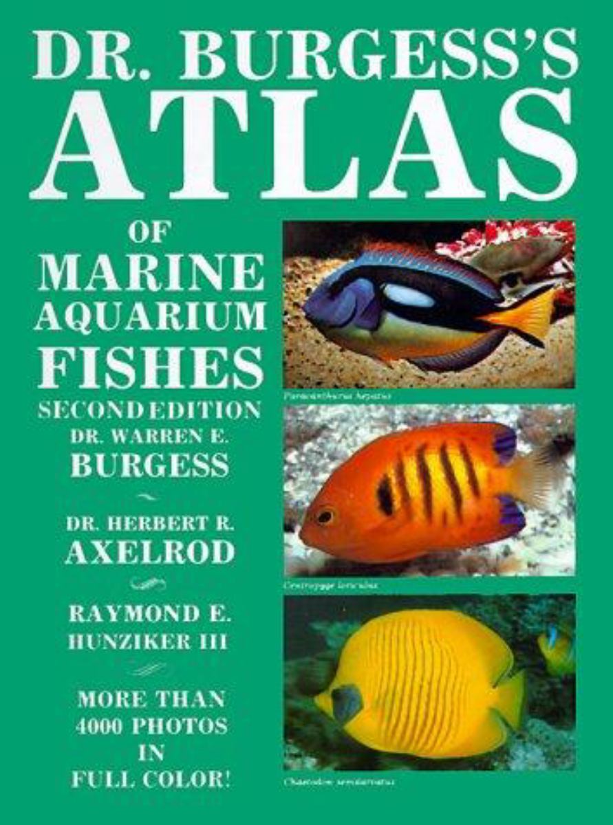 洋書　Dr. Burgess's Atlas of 海水魚　大型本 Dr. Burgess's Atlas of Marine Aquarium Fishes by Warren
