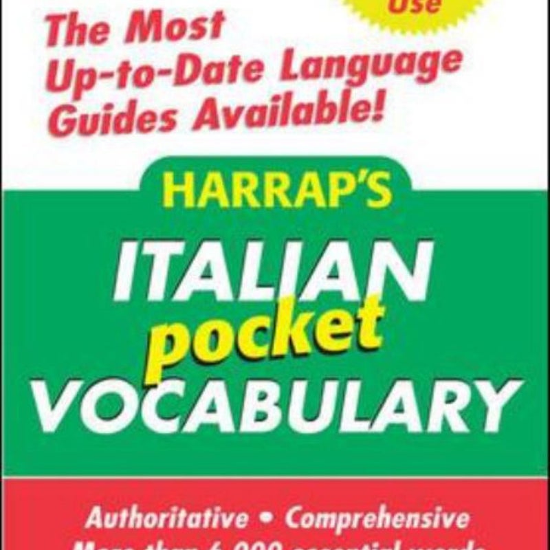 Harrap's Pocket Italian Vocabulary