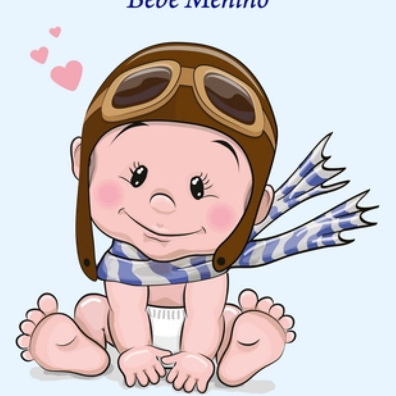 Livro para Colorir de Bebê Menino 1