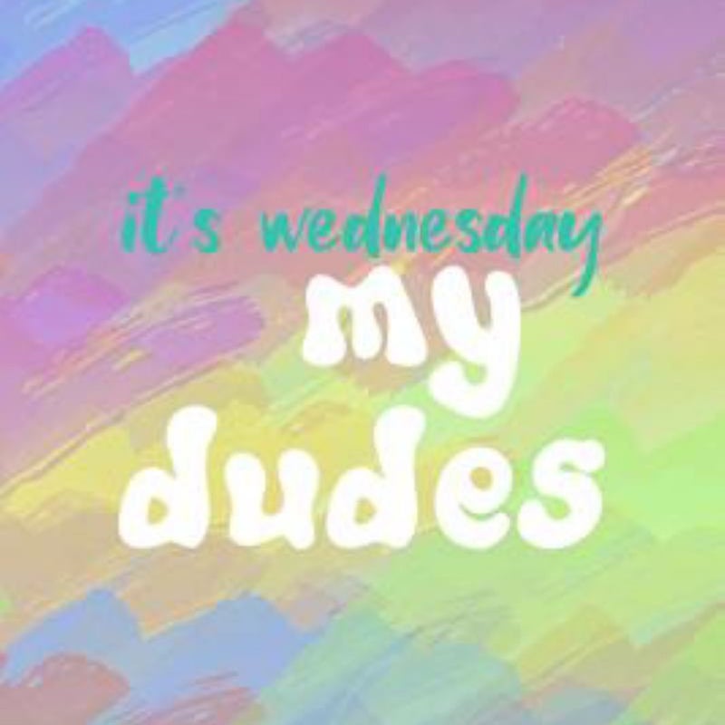 It's Wednesday My Dudes