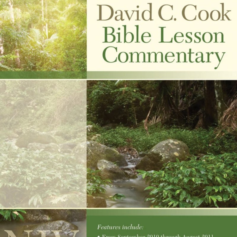 David C. Cook's NIV Bible Lesson Commentary 2010-11 by Dan Lioy ...