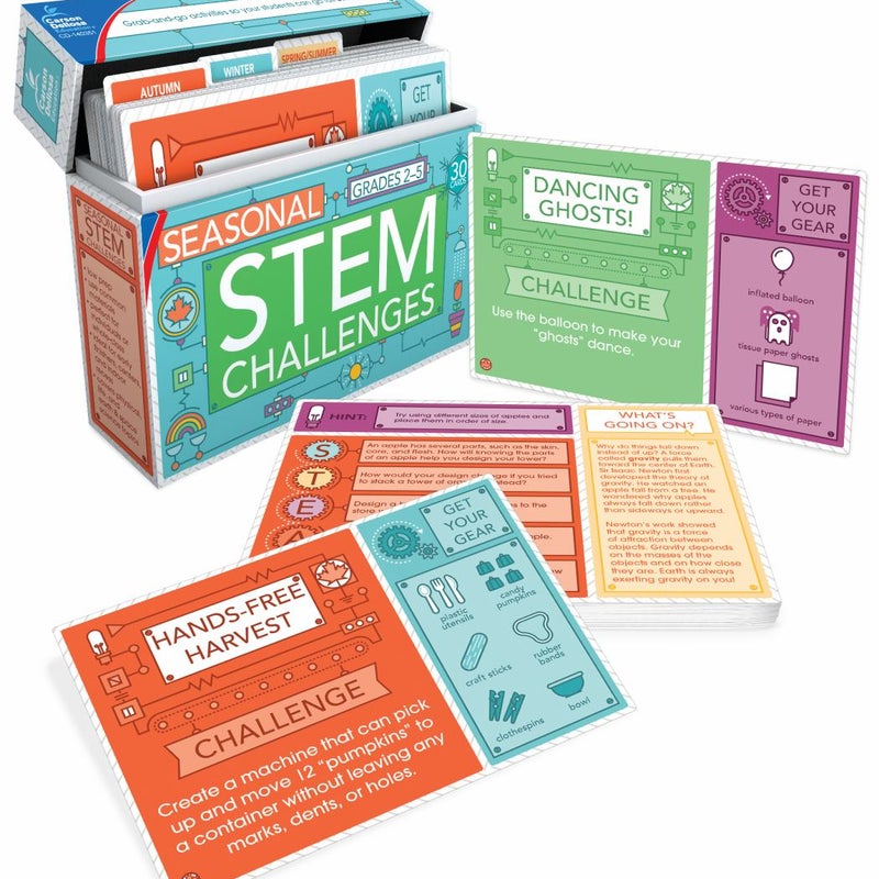 Seasonal STEM Challenges Learning Cards