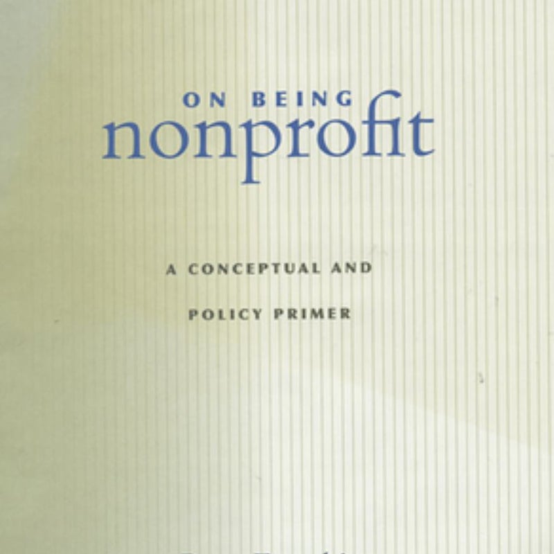 On Being Nonprofit