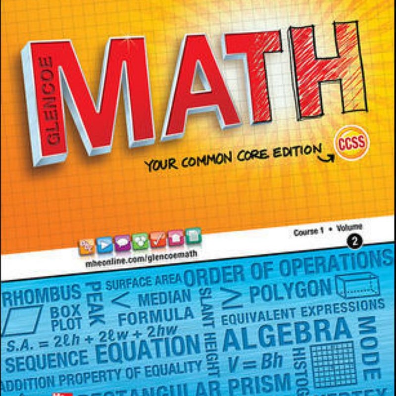 Glencoe Math, Course 1, Student Edition, Volume 2