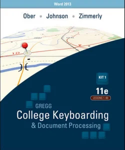 Ober: Kit 1: (Lessons 1-60) W/ Word 2013 Manual